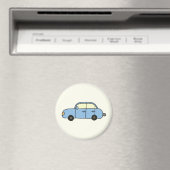 Blaues Cartoon-Auto Magnet (In Situ (Geschirrspüler))