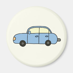 Blaues Cartoon-Auto Magnet