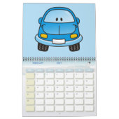 Blaues Cartoon Kalender (Feb 2027)