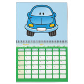 Blaues Cartoon Kalender (Mär 2027)