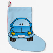 Blaues Cartoon Kleiner Weihnachtsstrumpf (Vorderseite)