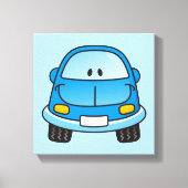 Blaues Cartoon Leinwanddruck (Vorderseite)