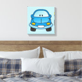 Blaues Cartoon Leinwanddruck (Insitu (Schlafzimmer))