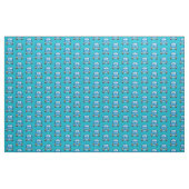 Blaues Cartoon-Muster Stoff (Yard (91,4 cm))