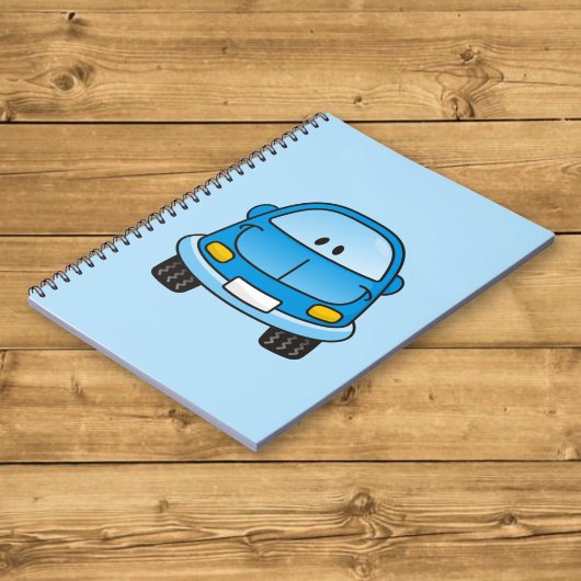 Blaues Cartoon Notizblock