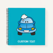 Blaues Cartoon Notizbuch (Vorderseite)