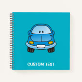 Blaues Cartoon Notizbuch (Vorderseite)