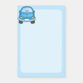 Blaues Cartoon Post-it Klebezettel (Vorderseite)
