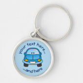 Blaues Cartoon Schlüsselanhänger (Vorne)