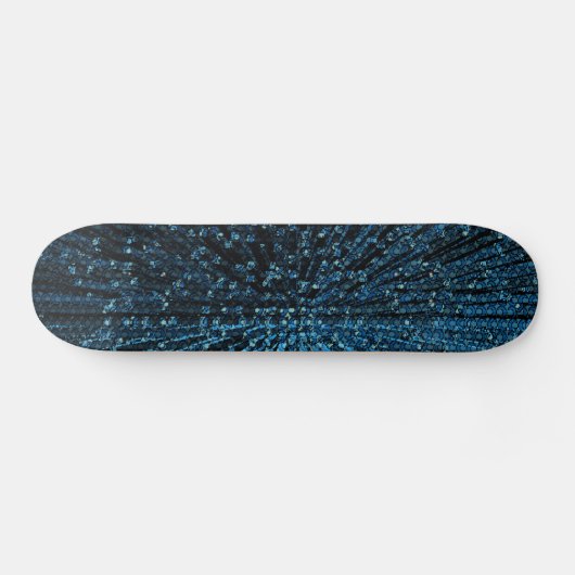 Blaues Chaos-kosmische Skateboard-Plattform Skateboard (Horizontal)