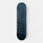 Blaues Chaos-kosmische Skateboard-Plattform Skateboard (Vorderseite)
