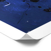 Blaues Chaos Poster (Ecke)