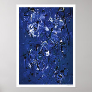 Blaues Chaos Poster