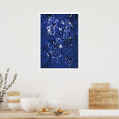 Blaues Chaos Poster (Küche)
