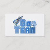 Blaues Cheerleader-Geschäft/Telefonkarte Telefonnummerkarte (Rückseite)