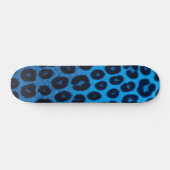 Blaues Cheetah-Druck-Bold-Design Skateboard (Horizontal)