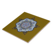 Blaues China-Design. Was sehen Sie Keramikfliese (Seite)