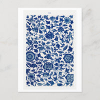Blaues chinesisches Blume-Muster aus Owen Jones Bo