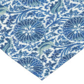 Blaues chinesisches Blumenmuster Kurzer Tischläufer (Ecke)