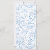 Blaues chinesisches Porzellan Blumenkarten (Rückseite)