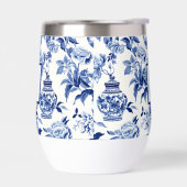 Blaues Chinoiserie-Monogramm  (Links)