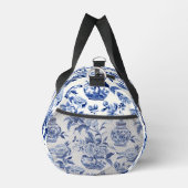 Blaues Chinoiserie-Monogramm Duffle Bag (Rechts)