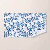 Blaues Chinoiserie-Muster Badhandtuch Set (Handtuch)