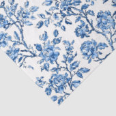 Blaues Chinoiserie-Muster Seidenpapier (Ausschnitt)
