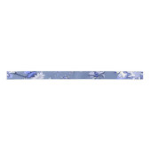 Blaues Chintz-Satin-Band Satinband (Vorderseite)