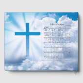 Blaues Christliches Kreuz, Gedenkstätte für weiße Gästebuch (Rückseite)