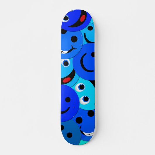 BLAUES COLLAGEN-SKATEBOARD SKATEBOARD (Vorne)