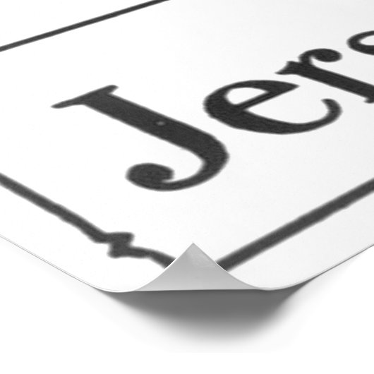 Blaues Comet Train Glossy Poster (Ecke)