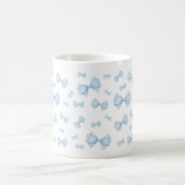 Blaues Coquette Bow Muster Kaffeetasse (Mittel)