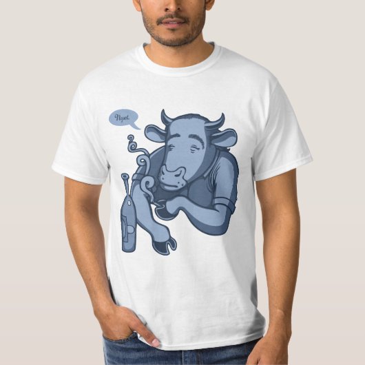 Blaues Cowski II T-Shirt (Vorderseite)