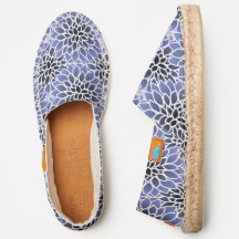 Blaues Dahlia-Blumenmuster