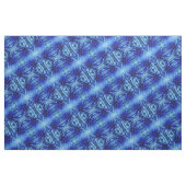 Blaues Dahlie-Blumen-Muster Stoff (Yard (91,4 cm))