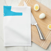 Blaues Dala Pferd Handtuch (Viertel Falte)