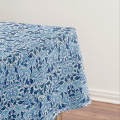 Blaues Damask-Muster Tischdecke (Beispiel)