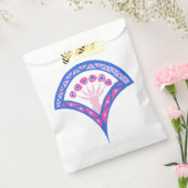 Blaues Damastmuster Geschenktütchen (Versiegelt)