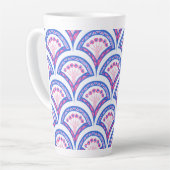 Blaues Damastmuster Milchtasse (Linke Ecke)