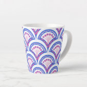 Blaues Damastmuster Milchtasse (Rechte Ecke)