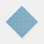Blaues Damastmuster Serviette (Ecke)