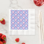 Blaues Damastmuster Serviette (Beispiel)