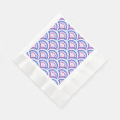 Blaues Damastmuster Serviette (Ecke)