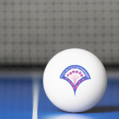 Blaues Damastmuster Tischtennisball (Netto)