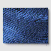 Blaues Dekor Modernes Abstraktes Gästebuch (Rückseite)