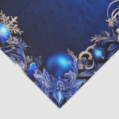 Blaues Dekorationspapier Seidenpapier (Detail)