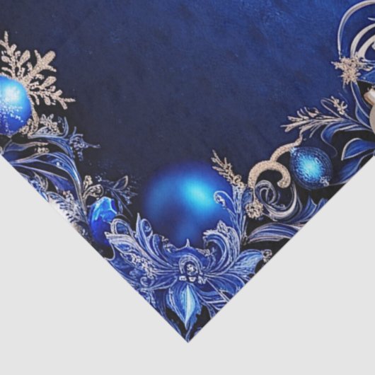 Blaues Dekorationspapier Seidenpapier (Detail)