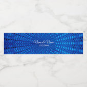 Blaues Dekorationswasser Flaschenetikett Wasserflaschenetikett (Einzelnes Label)