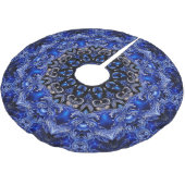 Blaues dekoratives Baumrock Polyester Weihnachtsbaumdecke (Schrägansicht)